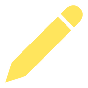 Pictogram of a yellow pencil. This is used to mark reflective exercises, and from now on will just be tagged as “reflective exercise”.
