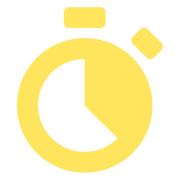 Pictogram of a stopwatch.